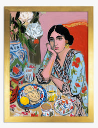 Afternoon Muse Art Print Gold