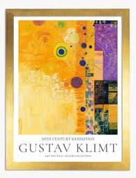 Klimts Abstract Elegance Art Print - Gold