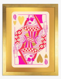Queen of Cocktails Gold Foil Art Print Gold