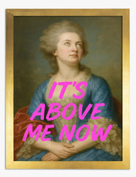 Above Me Now Art Print Gold