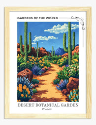 Desert Pathways Art Print - Oak