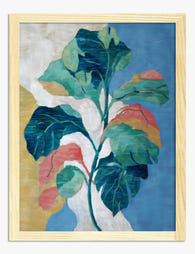 Verdant Flow Art Print - Oak