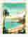 Monaco Riviera Escape Art Print - Oak
