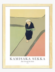 Kamisaka Sekka: Path Through Fields Art Print - Oak