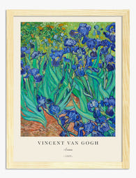 Van Gogh Irises Art Print - Oak