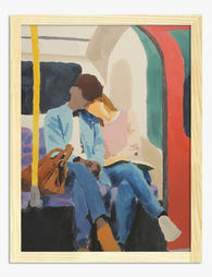 London Commute Connection Art Print - Oak