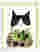 Cozy Cat & Greens Art Print - Oak