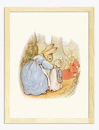 Beatrix Potter’s Peter Rabbit Art Print - Oak