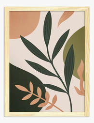 Modern Boho Botanicals Art Print - Oak