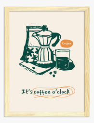 Coffee Rituals Art Print - Oak