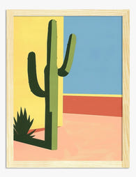 Vibrant Desert Vibes Art Print - Oak