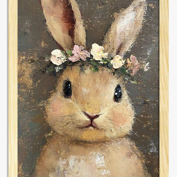 Konsttryck med blomsterkransar