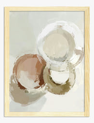 Soft Palette Tabletop Art Print Oak