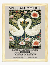 William Morris Swan Harmony Art Print - Oak