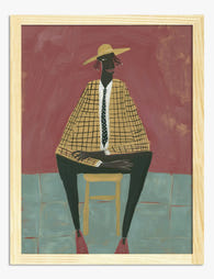 The Modern Muse Art Print Oak