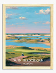 Sand Hills Golf Club Vista Art Print - Oak