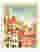 Sorrento Sunlit Village Art Print - Oak