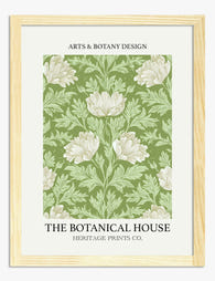 Morris Botanical Green Art Print - Oak