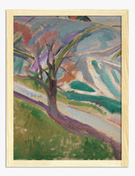 Edvard Munch Landscape Art Print - Oak