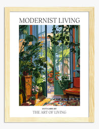 Botanical Modern Oasis Art Print Oak