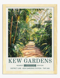 Palm House Pathway Art Print - Oak