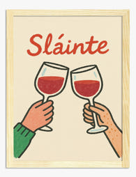 Cheers to Friendship Art Print - Oak