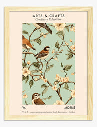 Morris Birds & Blossom Art Print - Oak