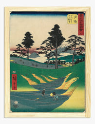 Hiroshige’s Tranquil Pines Art Print Oak