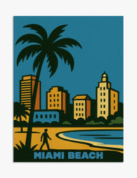 Poster Miami Beach – Sonniges Strandflair