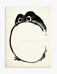 Frog Minimalist Charm Art Print - Unframed