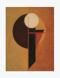 Terracotta Geometry Glow Art Print - Unframed