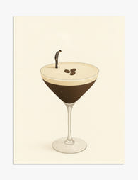 Espresso Elegance Art Print - Unframed