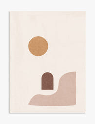 Sunlit Minimal Morocco Art Print - Unframed