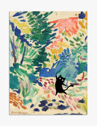 Matisse Garden Cat Stroll Art Print - Unframed