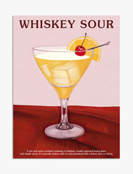 Whiskey Sour Delight Art Print - Unframed