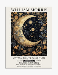 William Morris Moon & Stars Art Print - Unframed