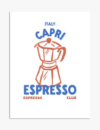 Capri Espresso Vibes Art Print - Unframed