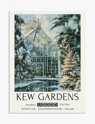 Kew Gardens Winter Magic Art Print - Unframed