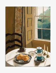 Morning Light Breakfast Art Print - Unframed