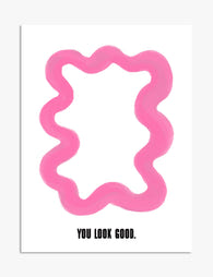 Wavy Pink Affirmation Art Print - Unframed