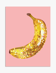 Disco Banana Pop Art Print - Unframed