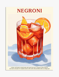 Sunset Negroni Vibes Art Print - Unframed