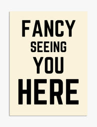 Fancy Greeting Statement Art Print - Unframed