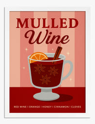 Cozy Mulled Wine Poster Art Print - White
