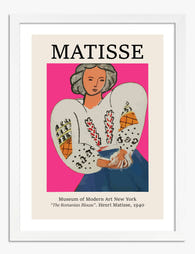 Matisse Romanian Blouse Art Print - White