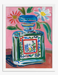 Botanical Perfume Pop Art Print White