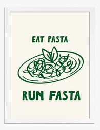 Pasta Power Motivational Print Art Print - White