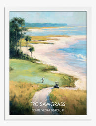 Sawgrass Serenity, Ponte Vedra Art Print - White