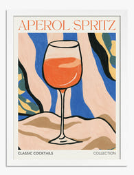 Aperol Spritz Vibes Art Print - White