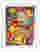 Vibrant Floral Abstraction Art Print - White